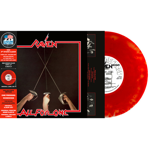 Raven - All For One (Color Vinyl, Red & Black Smoke)
