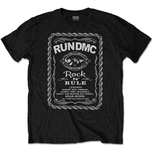 Run Dmc - Rock N' Rule Whiskey Label (T-Shirt) - Joco Records