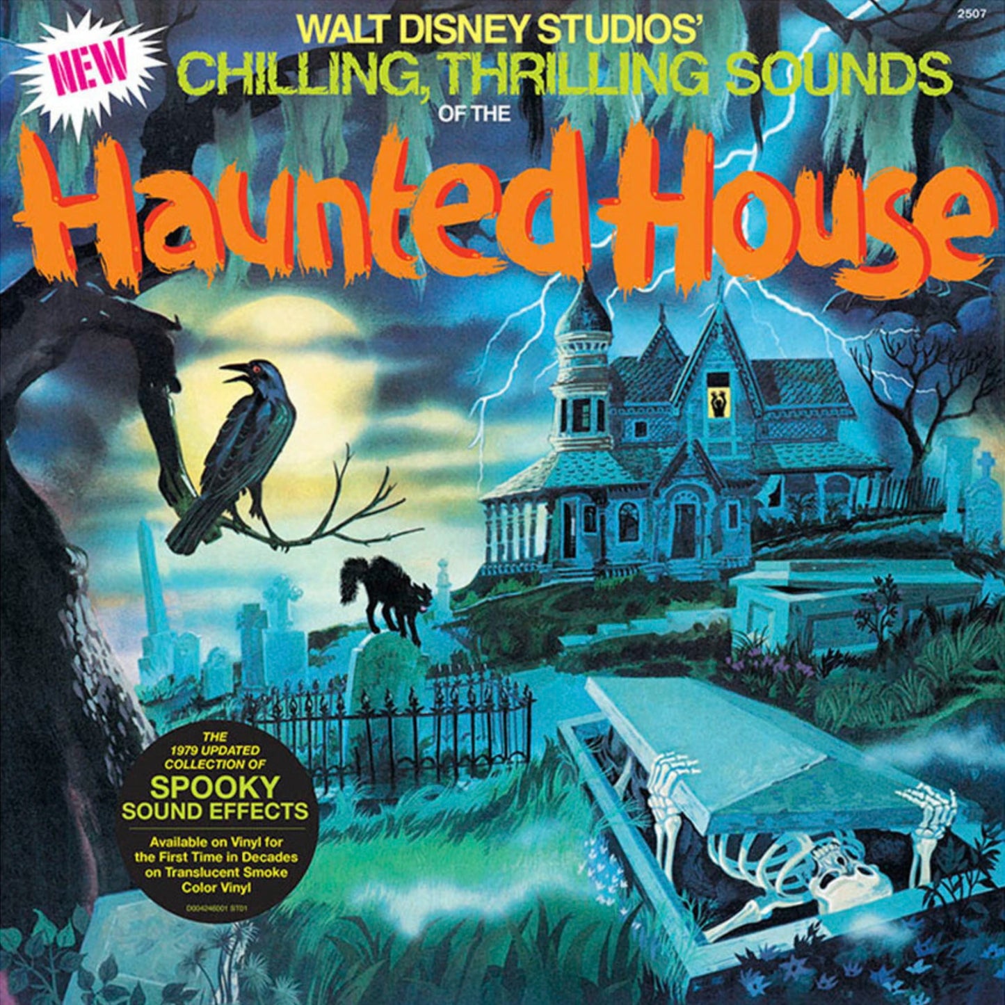 Walt Disney - Chilling, Thrilling Sounds of the Haunted House (Clear Smoke Vinyl) (LP) - Joco Records