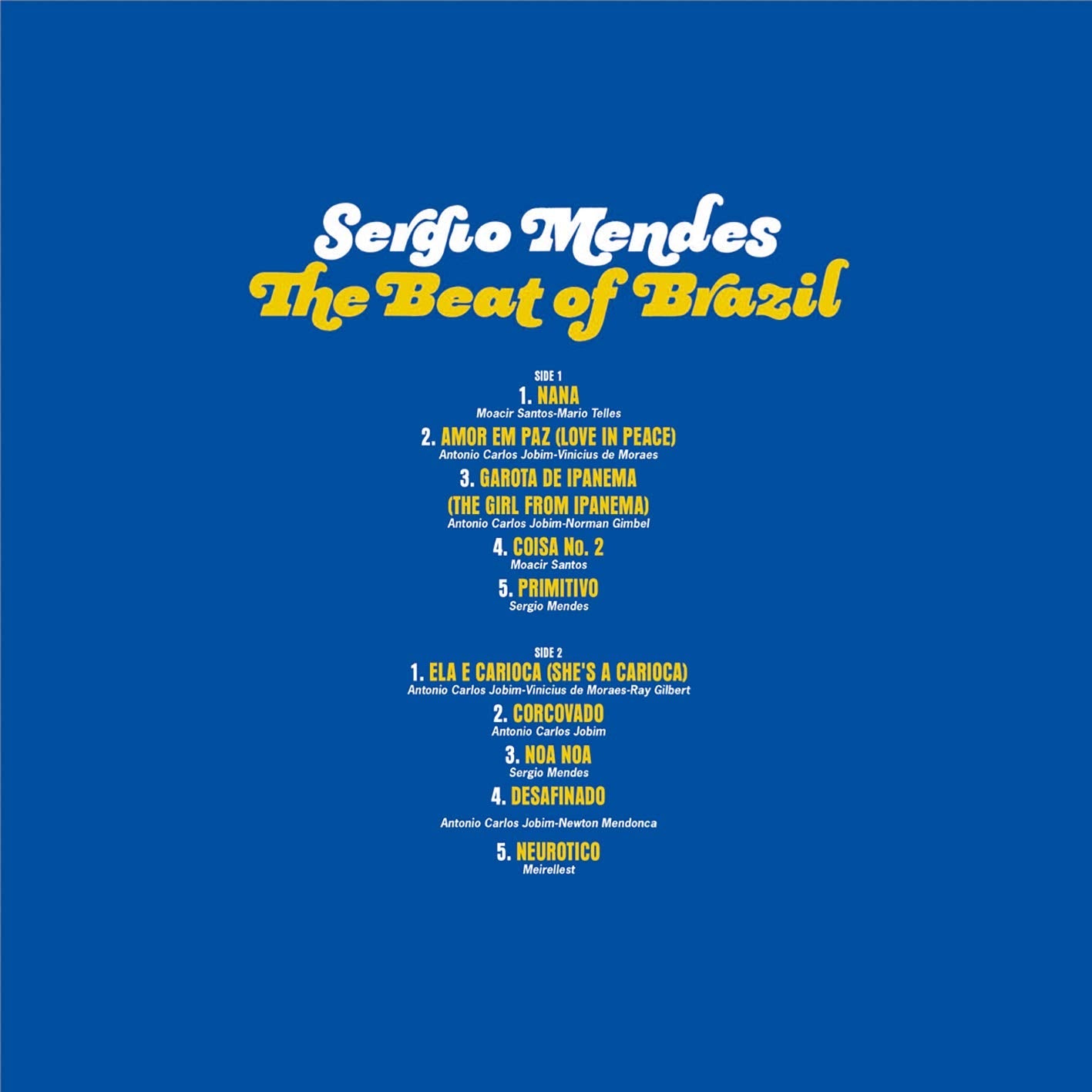 Sergio Mendes - The Beat Of Brazil (Limited Edition, Blue & Yellow Vinyl) (LP) - Joco Records