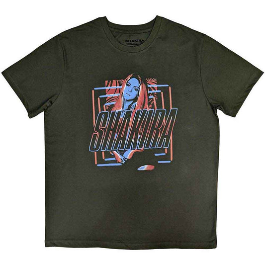 Shakira - Squares and Logo (T-Shirt) - Joco Records