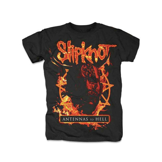 Slipknot - Antennas To Hell - Black with Flames (T-Shirt) - Joco Records