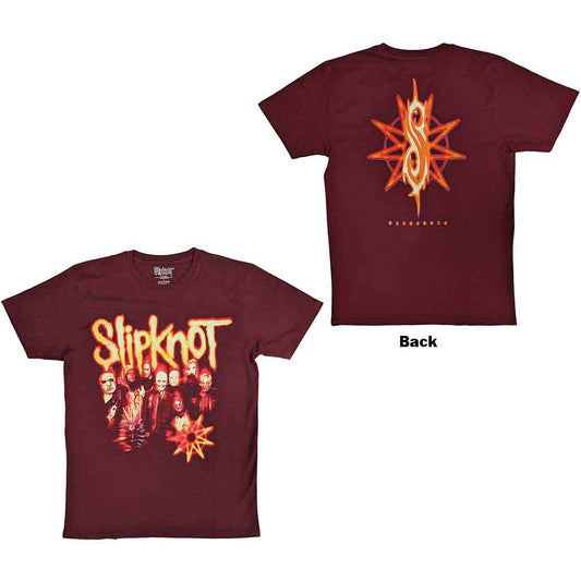 Slipknot - The End So Far Group Photo Tribal S Nonogram (T-Shirt) - Joco Records