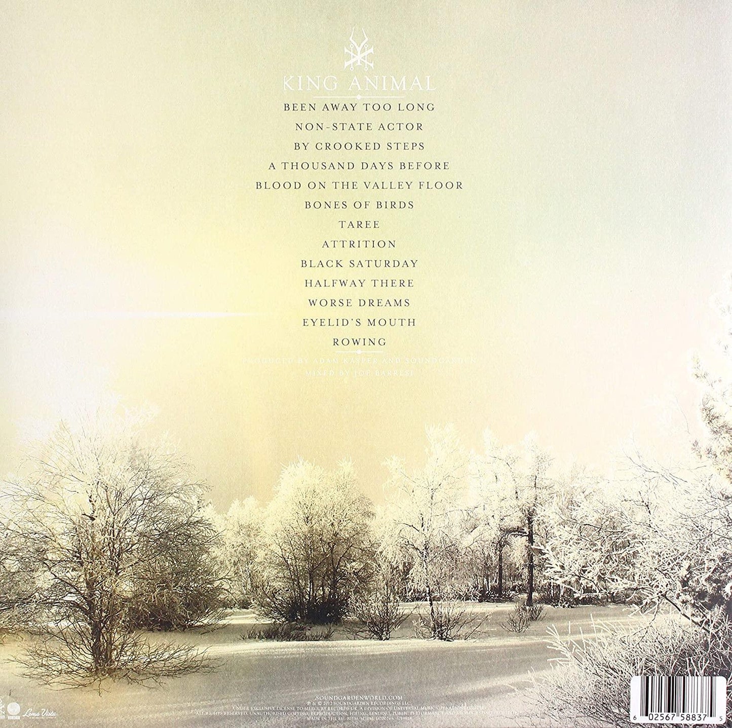 Soundgarden - King Animal (Limited Edition, Cream & White Vinyl) (2 LP) - Joco Records