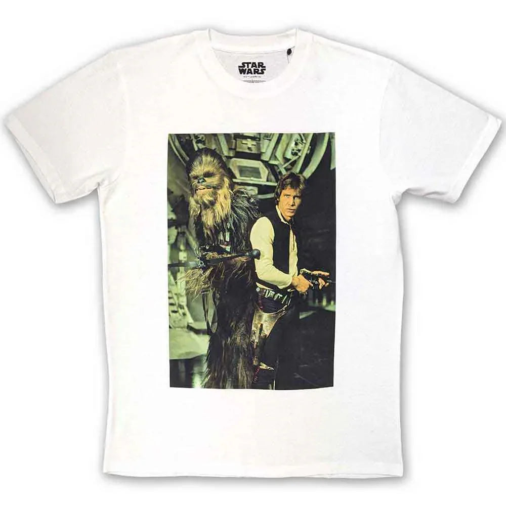 Star Wars - Chewbacca & Han Stare (T-Shirt) - Joco Records