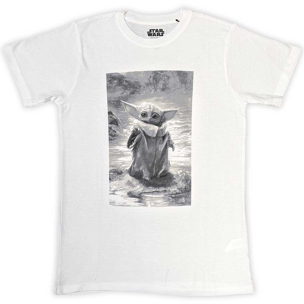 Star Wars - The Mandalorian Grogu B&W (T-Shirt) - Joco Records