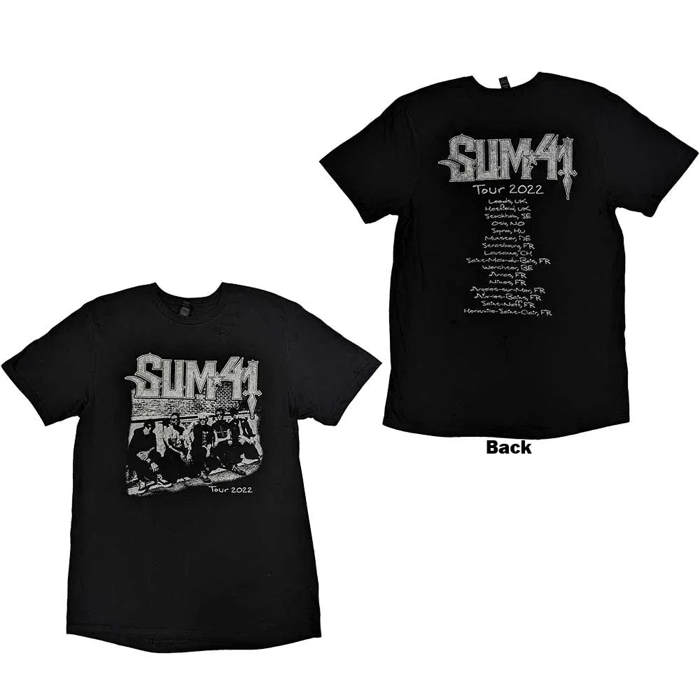 Sum 41 - Band Photo European Tour 2022 (T-Shirt) - Joco Records