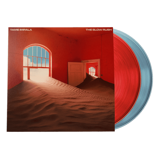 Tame Impala - The Slow Rush (2 LP | Indie Exclusive | Red & Light Blue Vinyl) - Joco Records