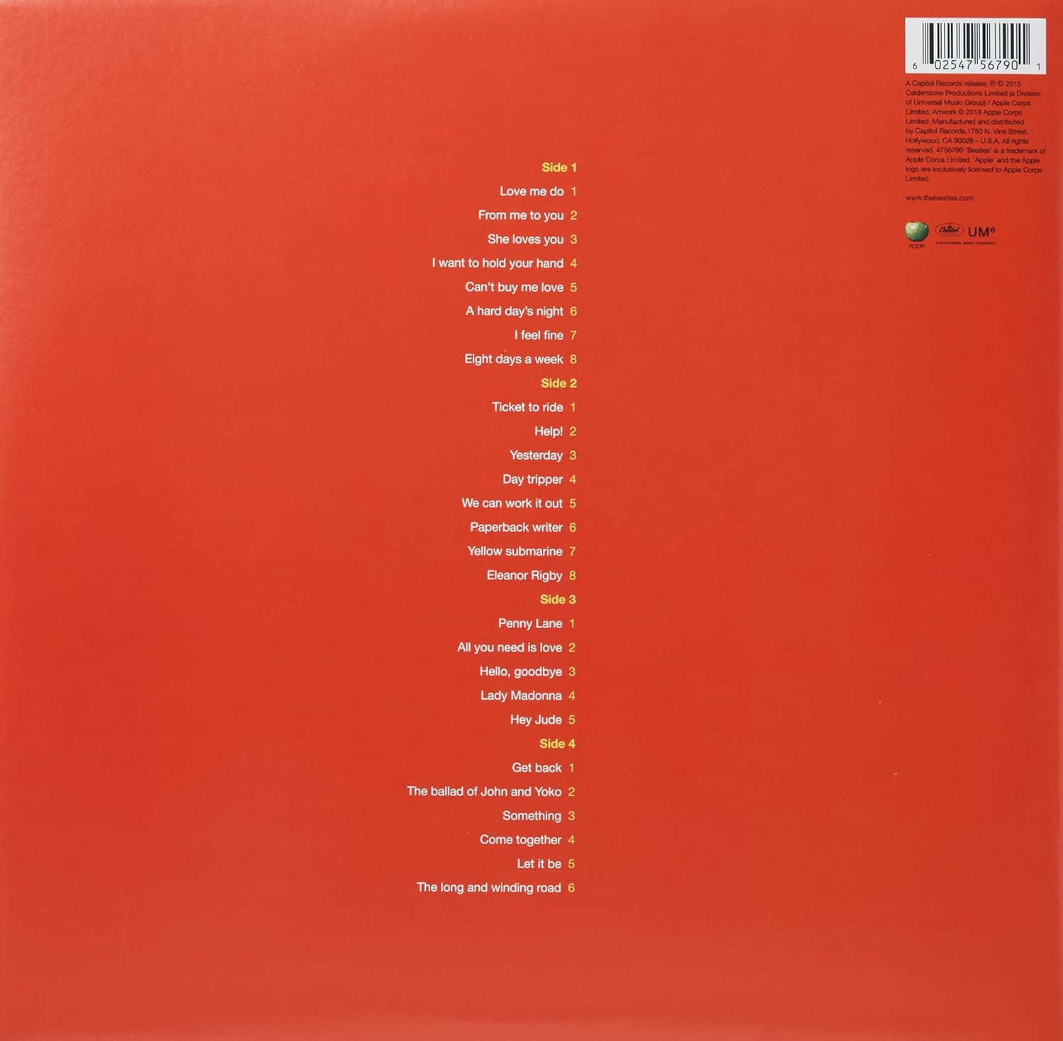 The Beatles - 1 (Limited Edition, Remastered, 180 Gram) (2 LP) – Joco  Records