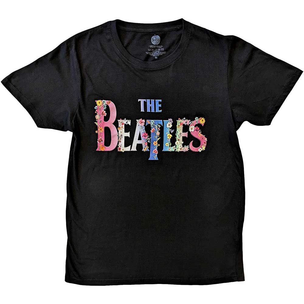 The Beatles - Floral Logo (T-Shirt) - Joco Records