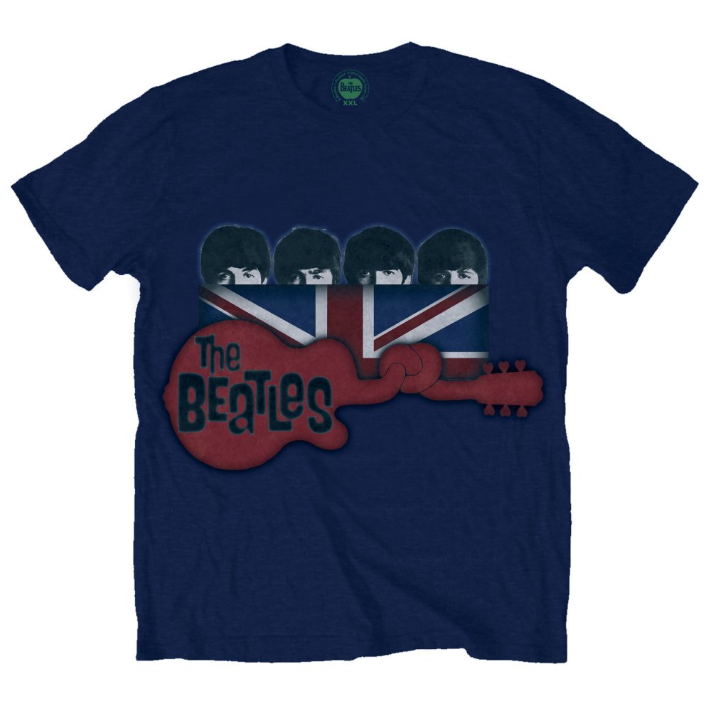 The Beatles - Guitar & Flag - Band Shirt (T-Shirt) - Joco Records