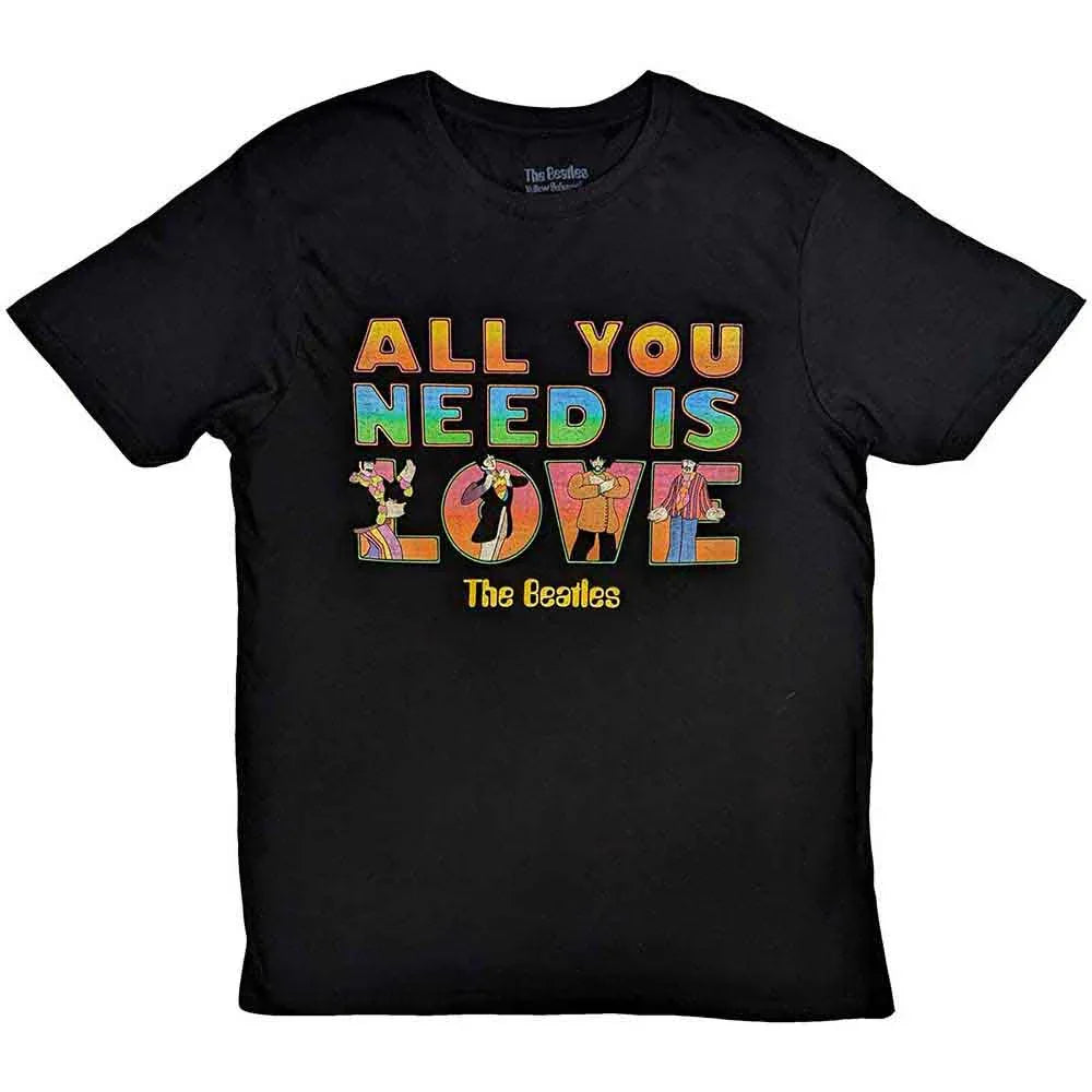 The Beatles - Yellow Submarine All You Need Is Love Stacked (T-Shirt) - Joco Records