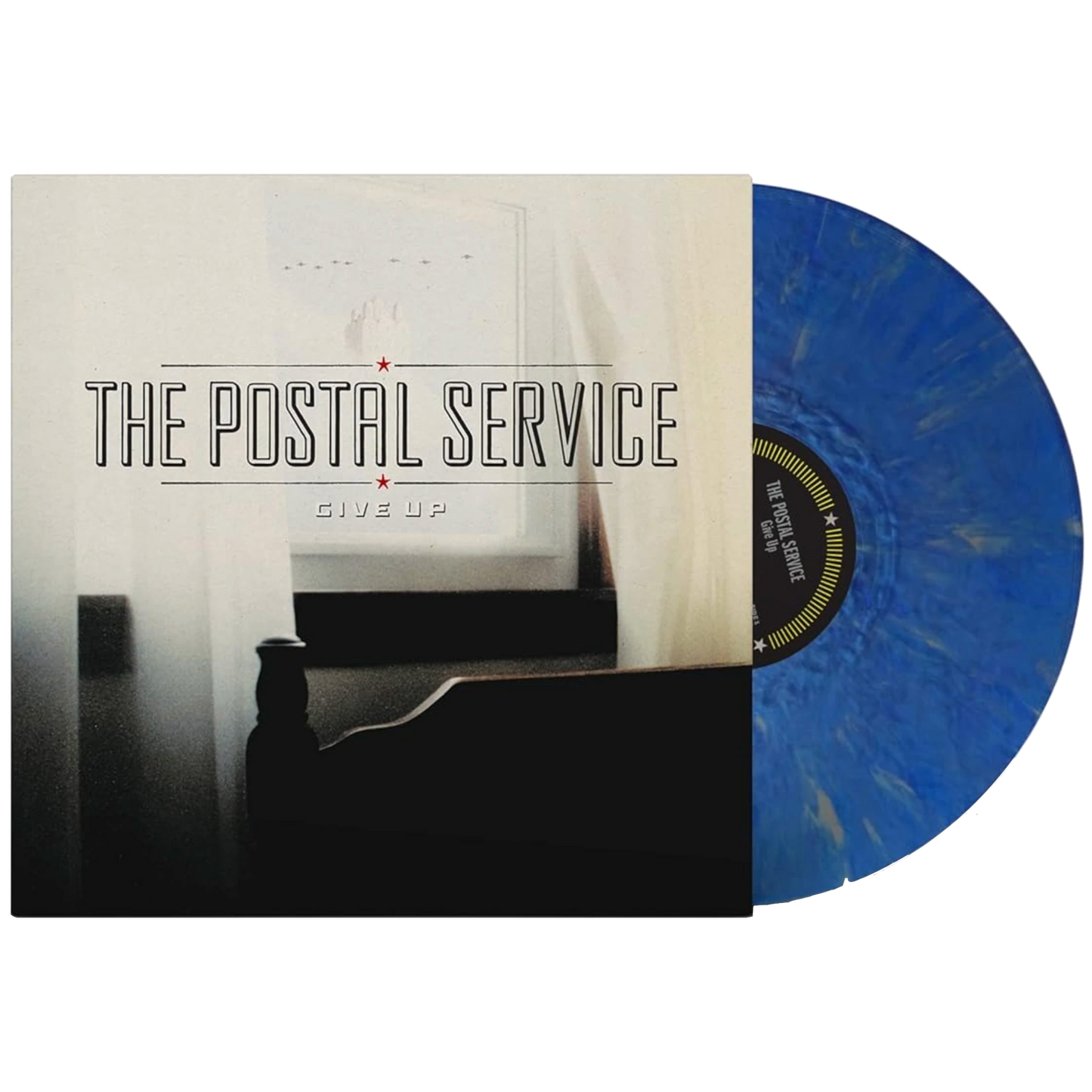 The Postal Service - Give Up (20th Anniverary Limited Edition, Blue & Silver Vinyl) (LP) - Joco Records