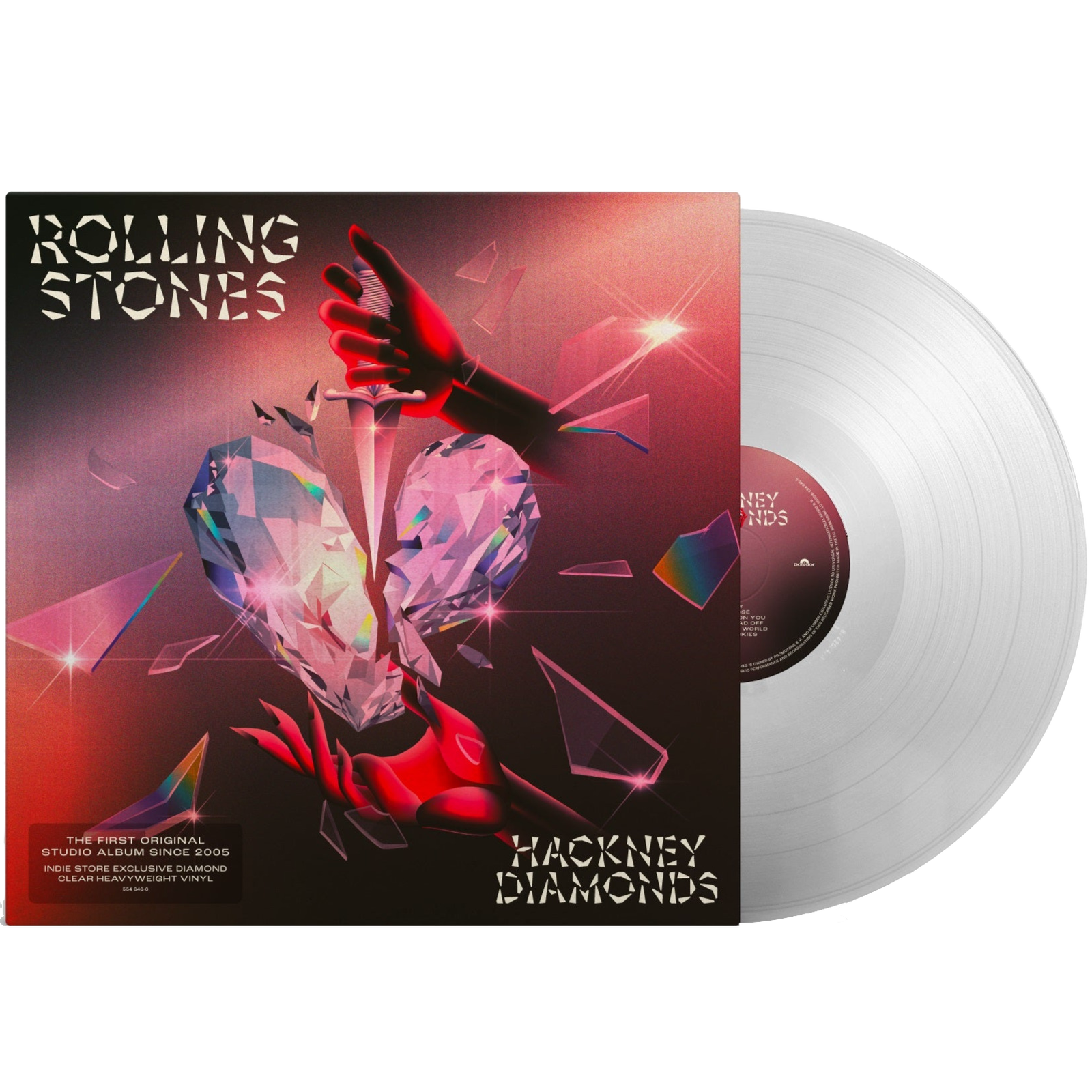 The Rolling Stones - Hackney Diamonds (Indie Exclusive, Diamond Clear Vinyl) (LP) - Joco Records