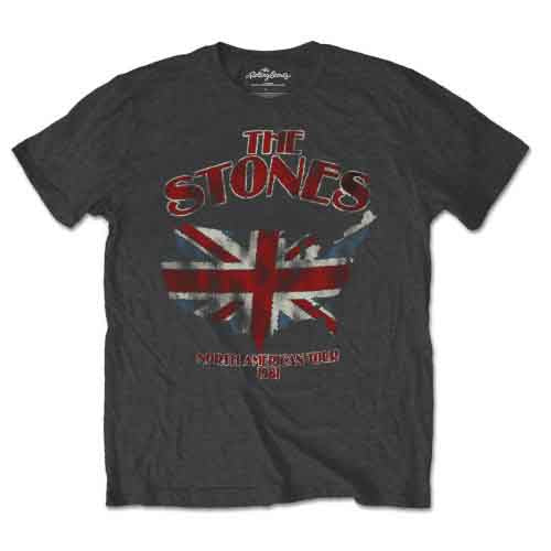 The Rolling Stones - Union Jack US Map (T-Shirt) - Joco Records