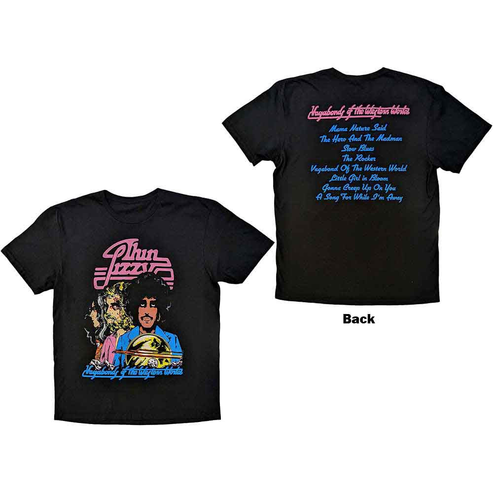 Thin Lizzy - Vagabonds Of The Western World Tracklist (T-Shirt) - Joco Records