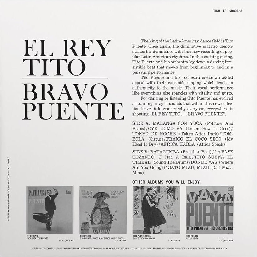 Tito Puente - El Rey Bravo (LP) - Joco Records