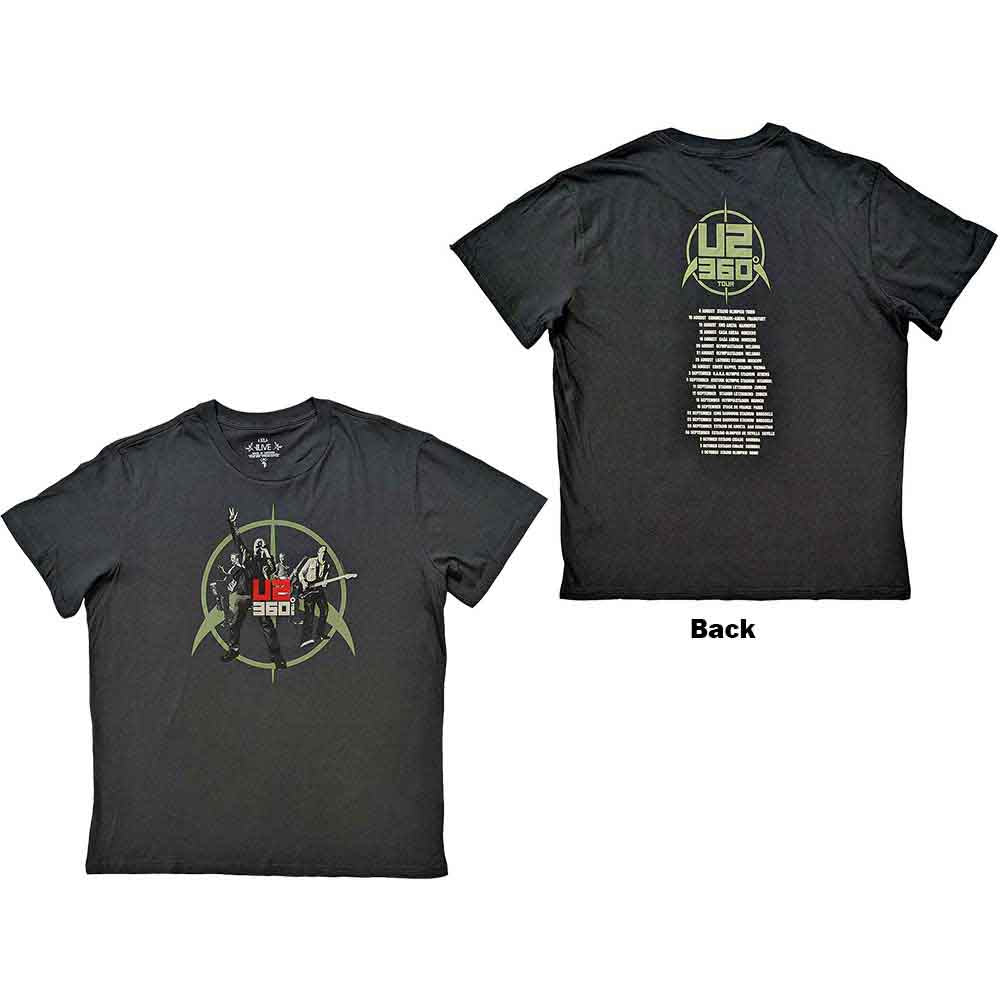 U2 - 360 Degree Tour 2010 Band Photo (T-Shirt) - Joco Records