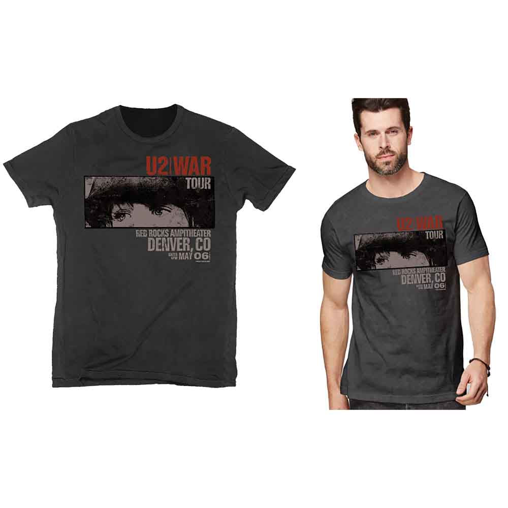 U2 - War Red Rocks (T-Shirt) - Joco Records