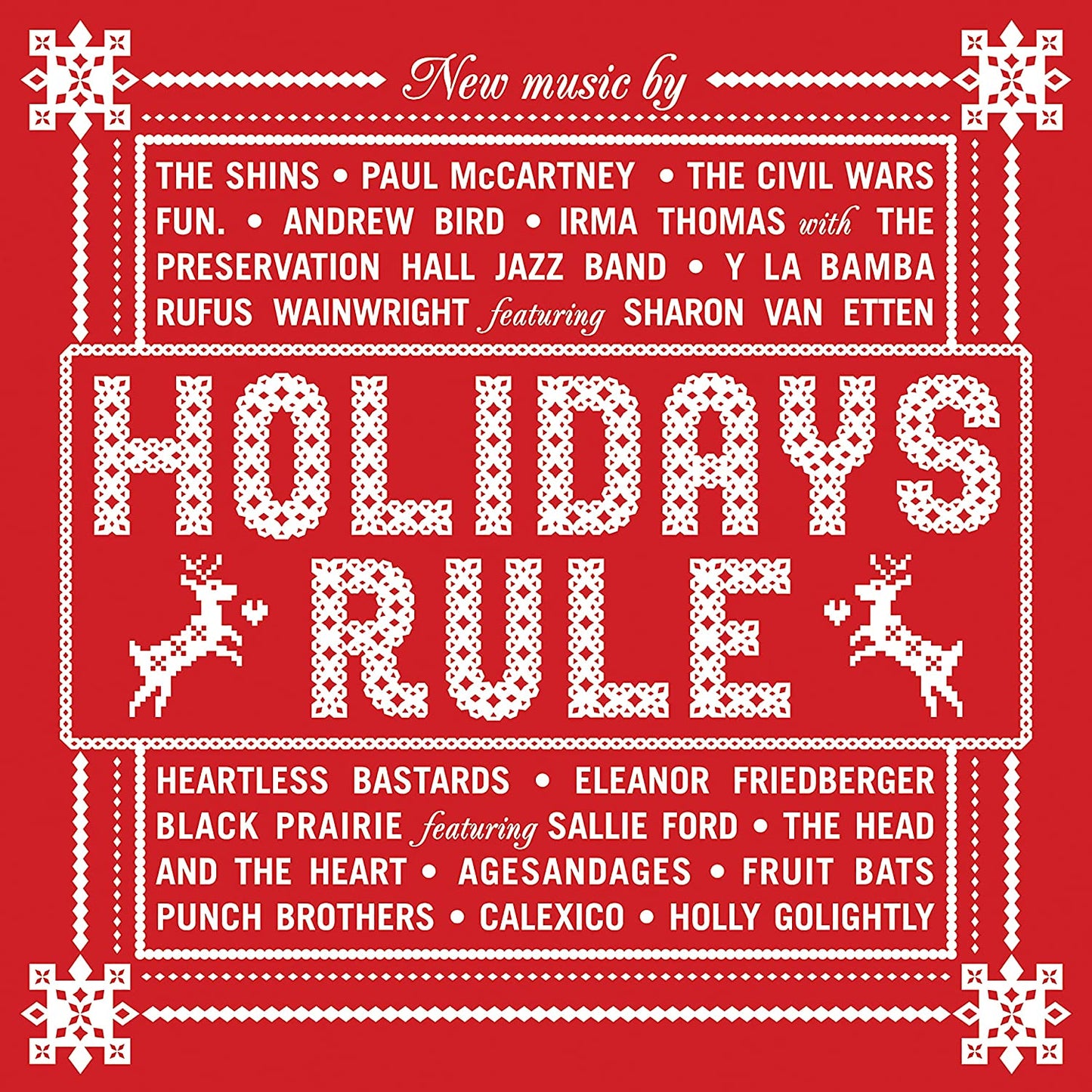 Various Artists - Holidays Rule (Limited Edition, Translucent Red Vinyl) (2 LP) - Joco Records