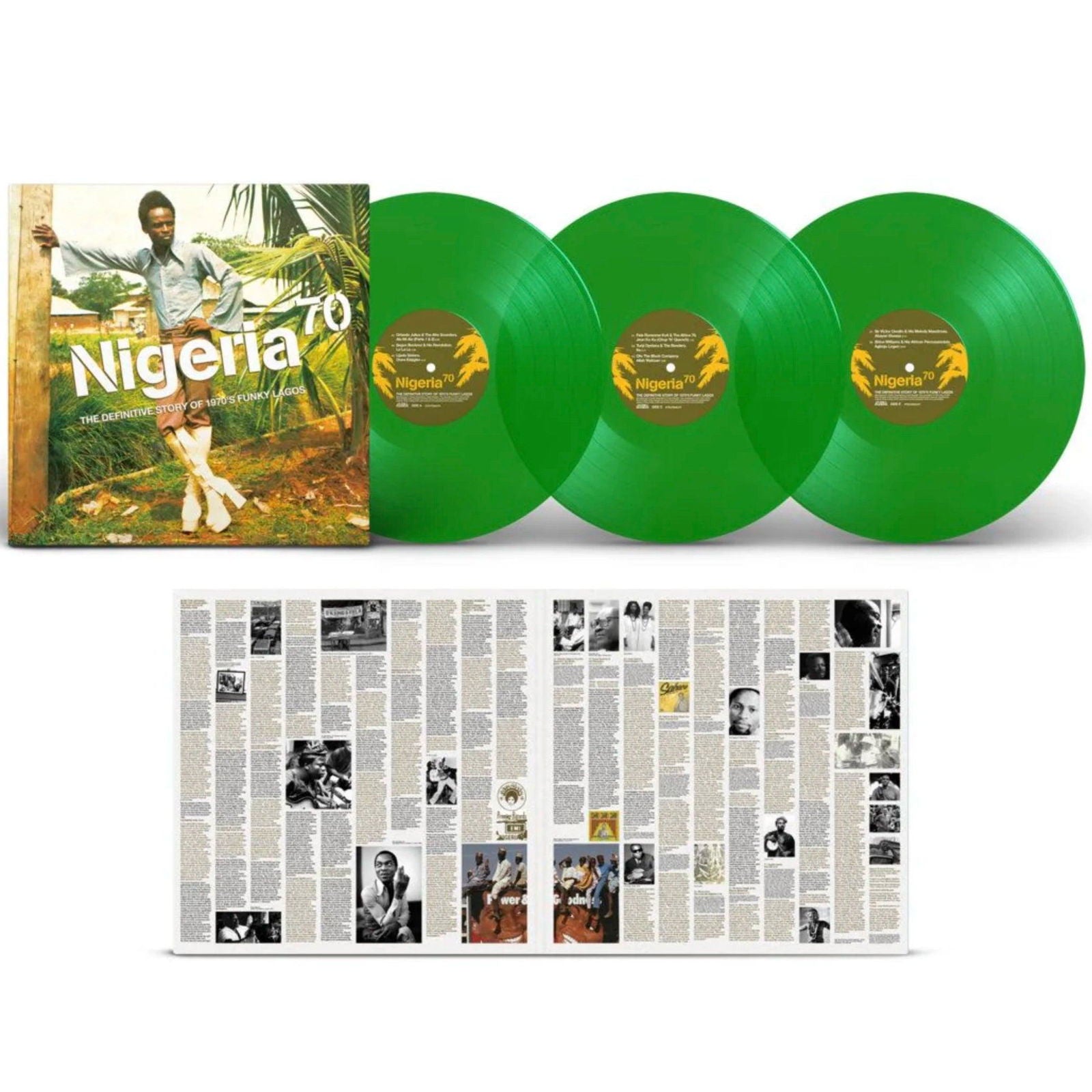 Various Artists - Nigeria 70: The Definitive Guide to 1970's Funky Lagos (25th Anniversary Edition, Green Vinyl) (LP) - Joco Records