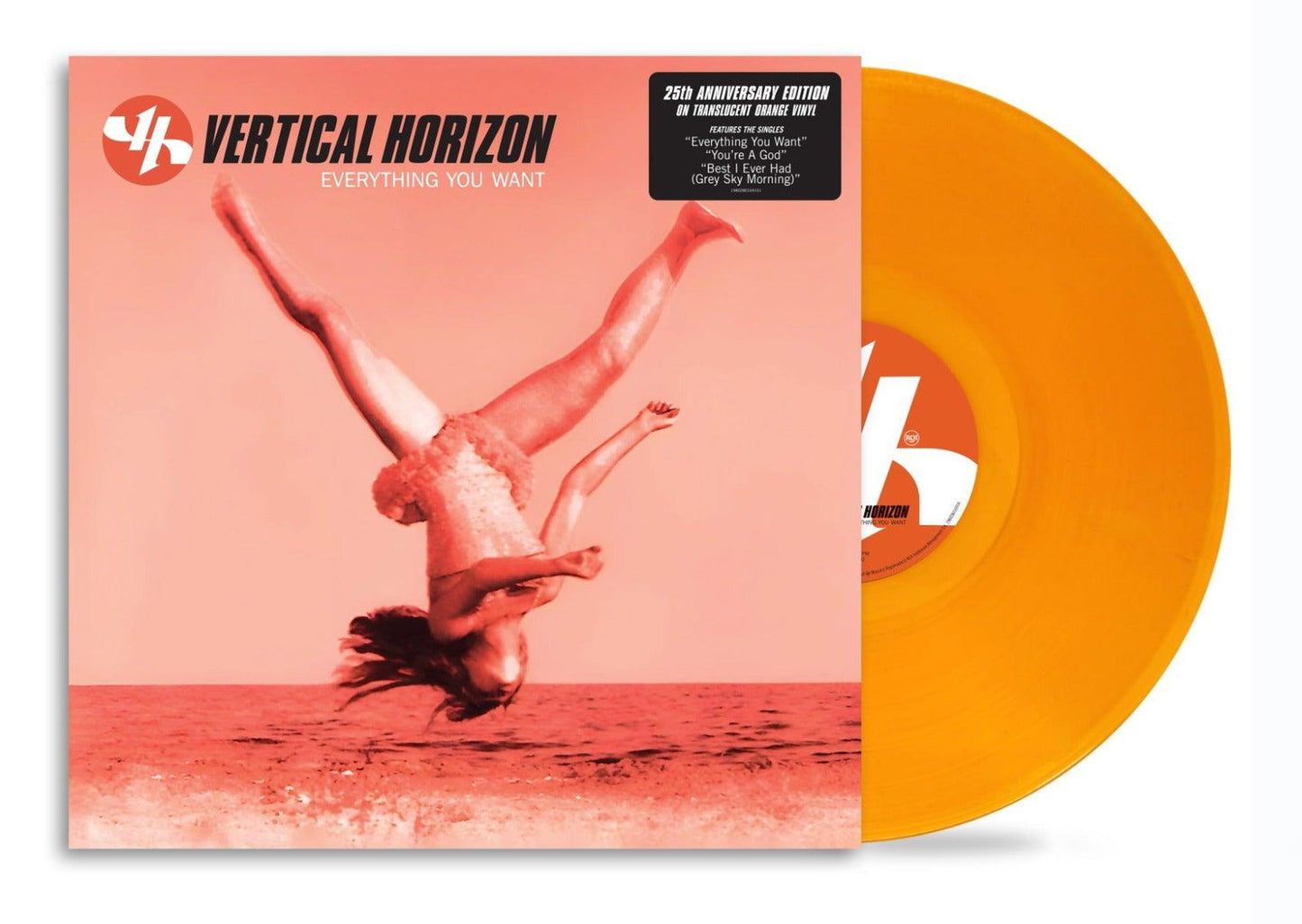 Vertical Horizon - Everything You Want: 25th Anniversary Edition (Clear Vinyl, Orange) - Joco Records