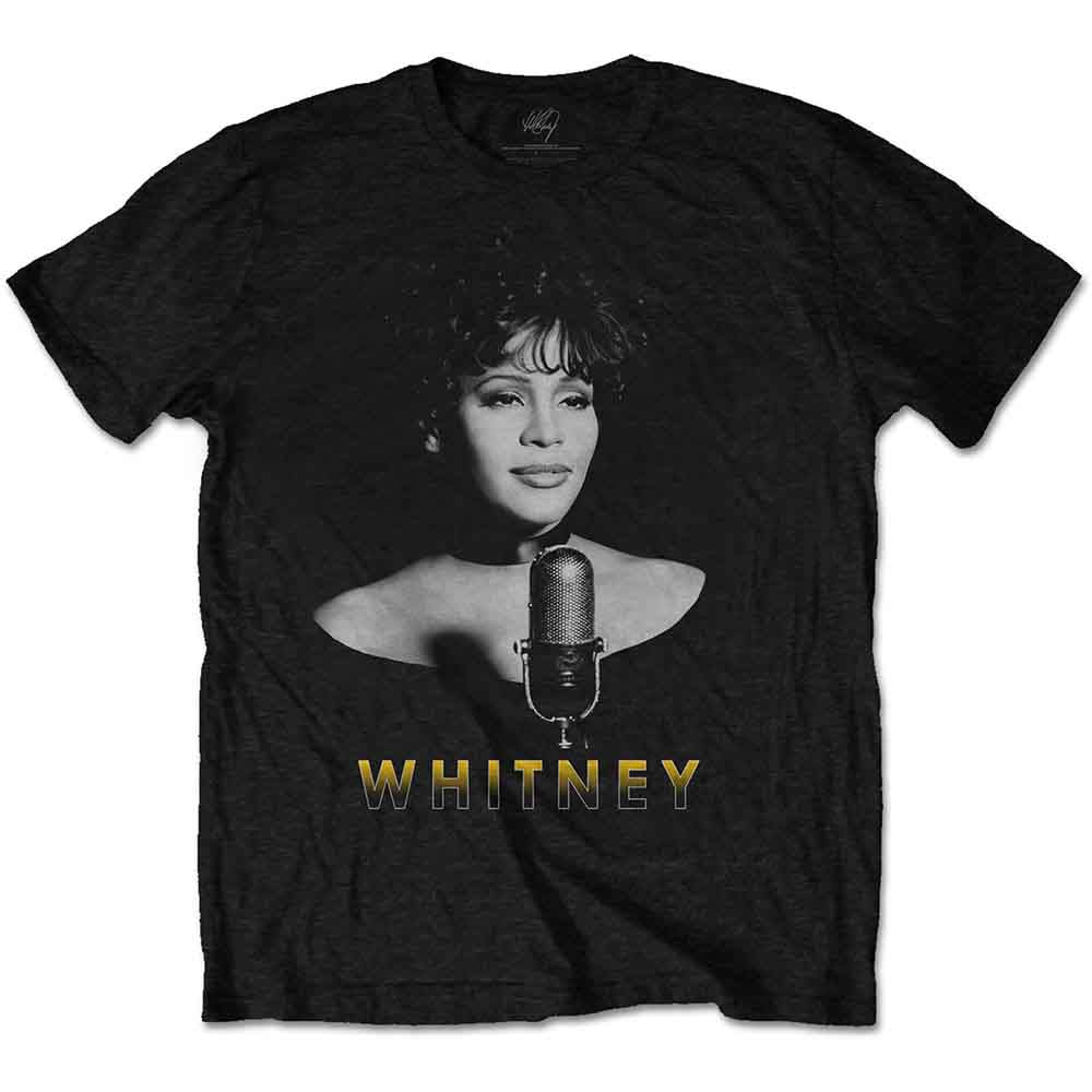 Whitney Houston - Black & White Photo (T-Shirt) - Joco Records