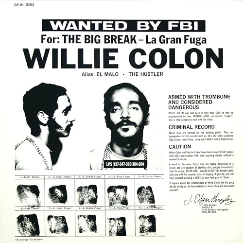 Willie Colón - La Gran Fuga (LP) - Joco Records