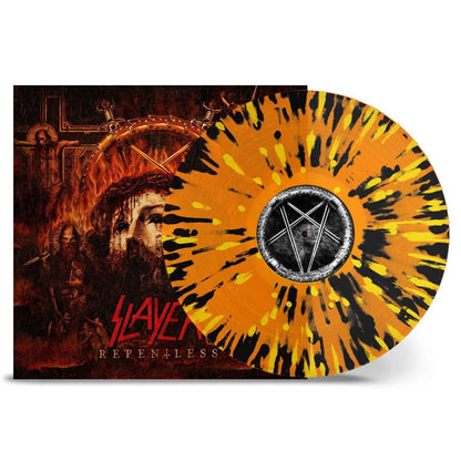 SLAYER - Repentless (Transparent Orange w/ Yellow & Black Splatter Color Vinyl) - Joco Records