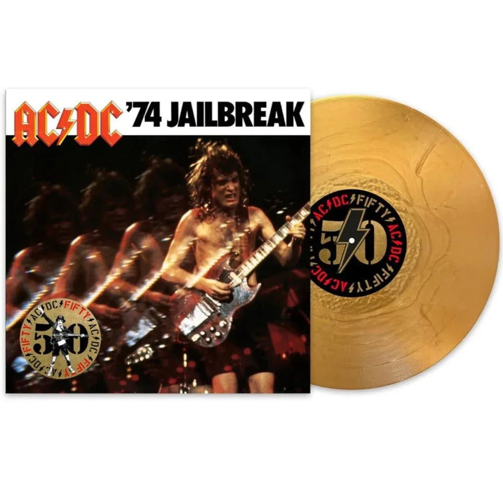 AC/DC - '74 Jailbreak (50th Anniversary Edition, Gold Vinyl) (LP) - Joco Records