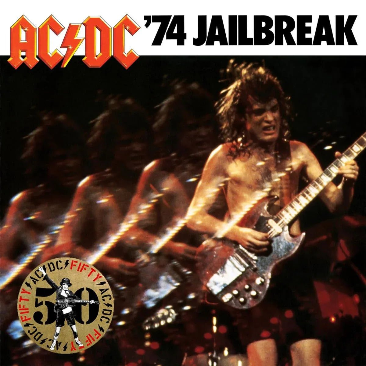 AC/DC - '74 Jailbreak (50th Anniversary Edition, Gold Vinyl) (LP) - Joco Records