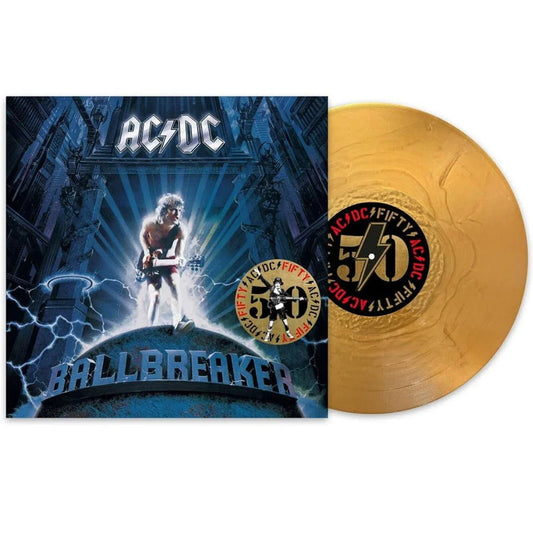 AC/DC - Ballbreaker (50th Anniversary Edition, Gold Vinyl) (LP) - Joco Records