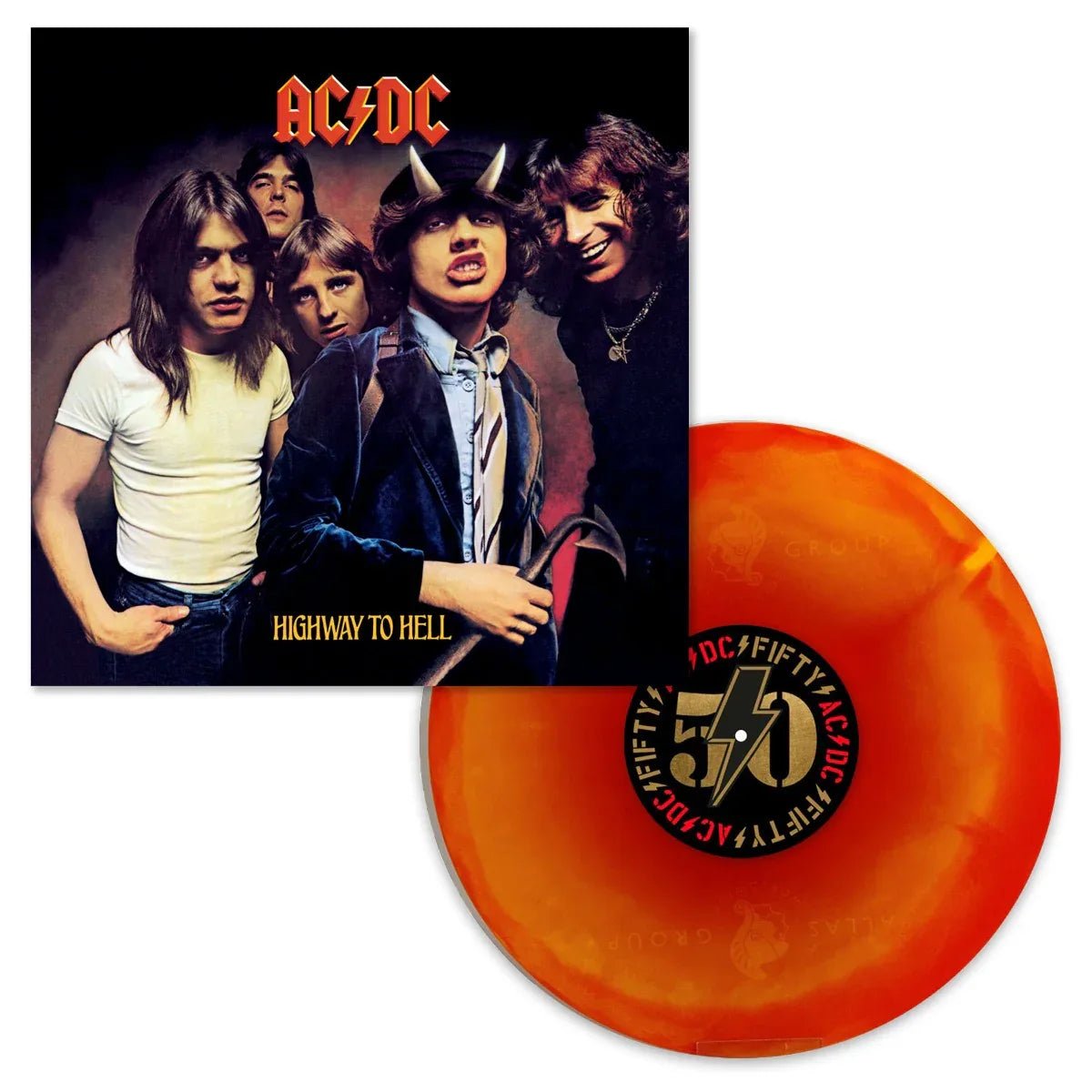 AC/DC - Highway To Hell: 50th Anniversary (Limited Edition, Hellfire Marble Vinyl) (LP) - Joco Records
