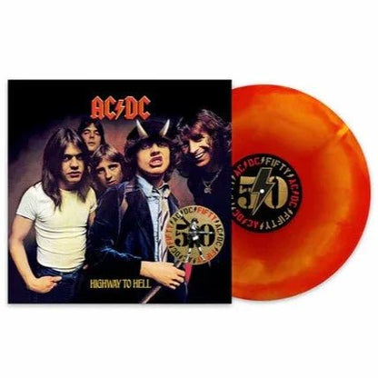 AC/DC - Highway To Hell: 50th Anniversary (Limited Edition, Hellfire Marble Vinyl) (LP) - Joco Records