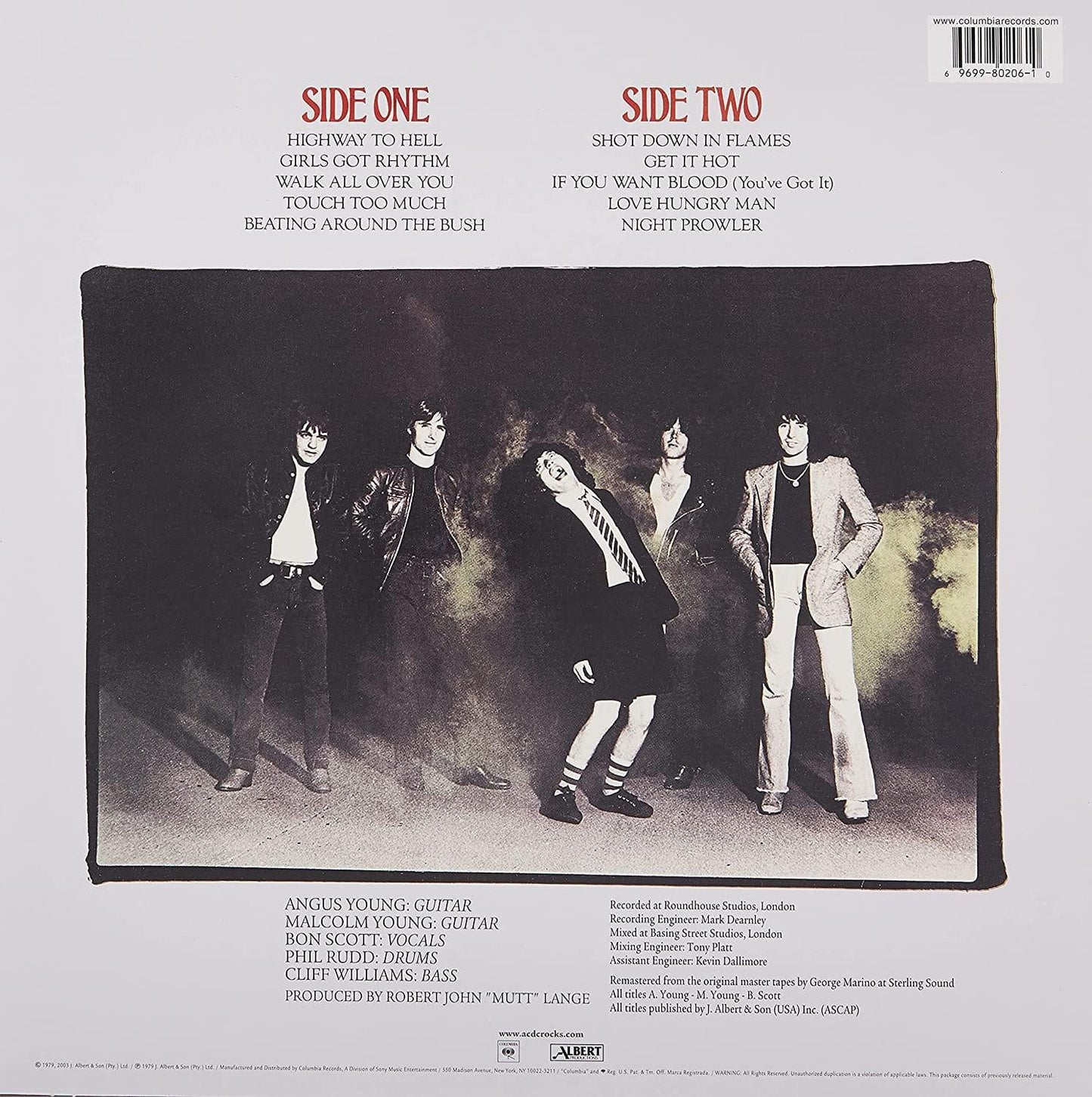 AC/DC - Highway To Hell (Remastered, 180 Gram) (LP) - Joco Records