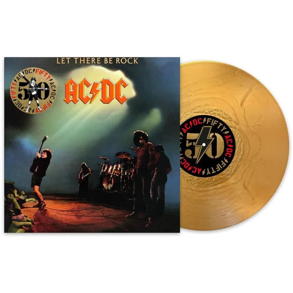 AC/DC - Let There Be Rock (50th Anniversary Edition, Gold Vinyl) (LP) - Joco Records