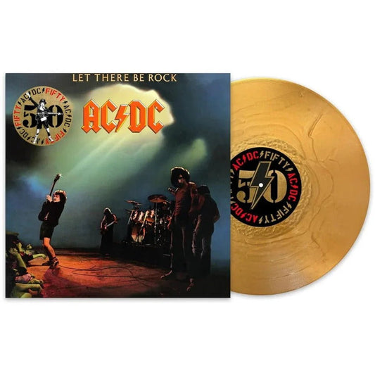 AC/DC - Let There Be Rock (50th Anniversary Edition, Gold Vinyl) (LP) - Joco Records