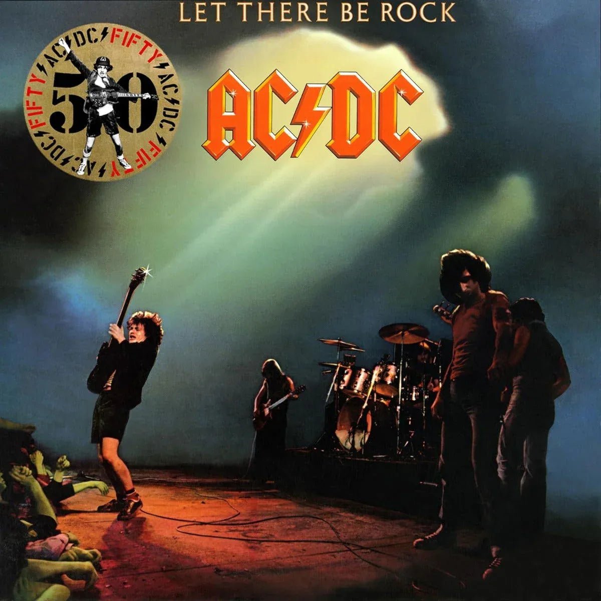 AC/DC - Let There Be Rock (50th Anniversary Edition, Gold Vinyl) (LP) - Joco Records