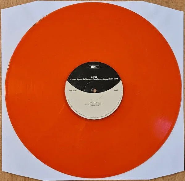 AC/DC - Live At Agora Ballroom, Cleveland Aug. 22, 1977 (Limited Broadcast Import, Orange Vinyl) (LP) - Joco Records