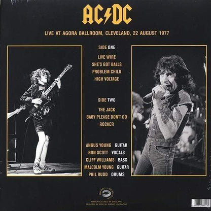 Ac/Dc - Live At Agora Ballroom. Cleveland. August 22. 1977 (Import) (LP) - Joco Records
