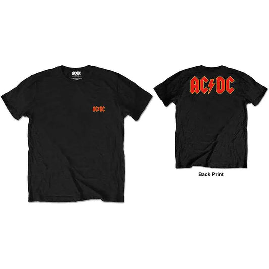 AC/DC - Logo - Front & Back Tee (T-Shirt) - Joco Records