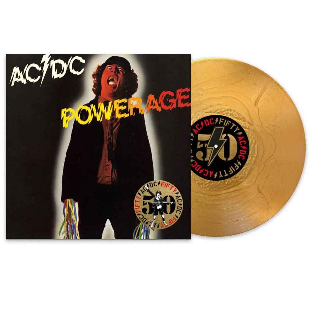 AC/DC - Powerage (50th Anniversary, Limited Edition Import, Gold Vinyl) (LP) - Joco Records