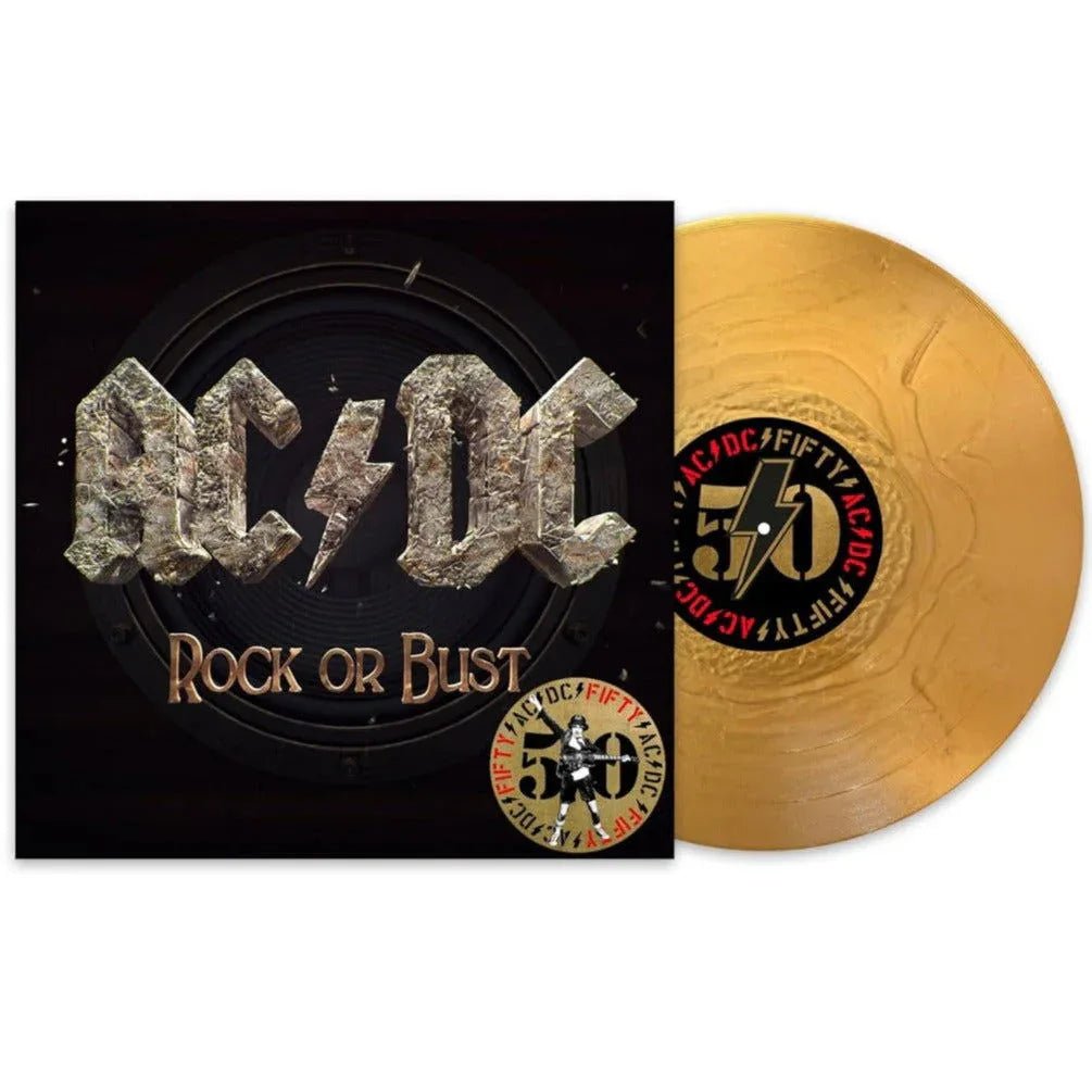 AC/DC - Rock Or Bust (50th Anniversary Edition, Gold Vinyl) (LP) - Joco Records