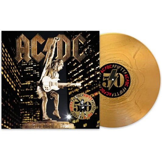 AC/DC - Stiff Upper Lip (50th Anniversary Edition, Gold Vinyl) (LP) - Joco Records