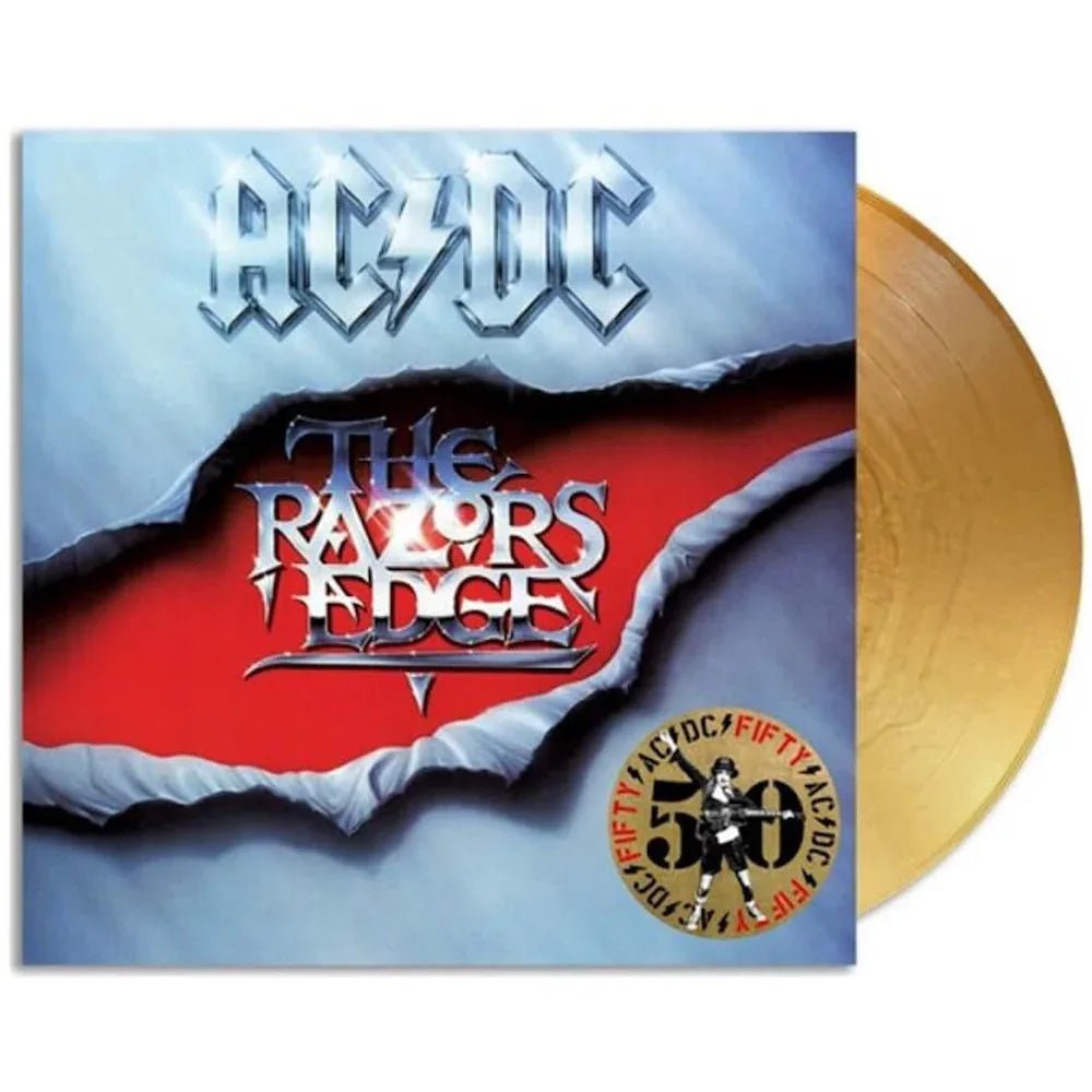 AC/DC - The Razors Edge (50th Anniversary, Limited Edition Import, Gold Vinyl) (LP) - Joco Records
