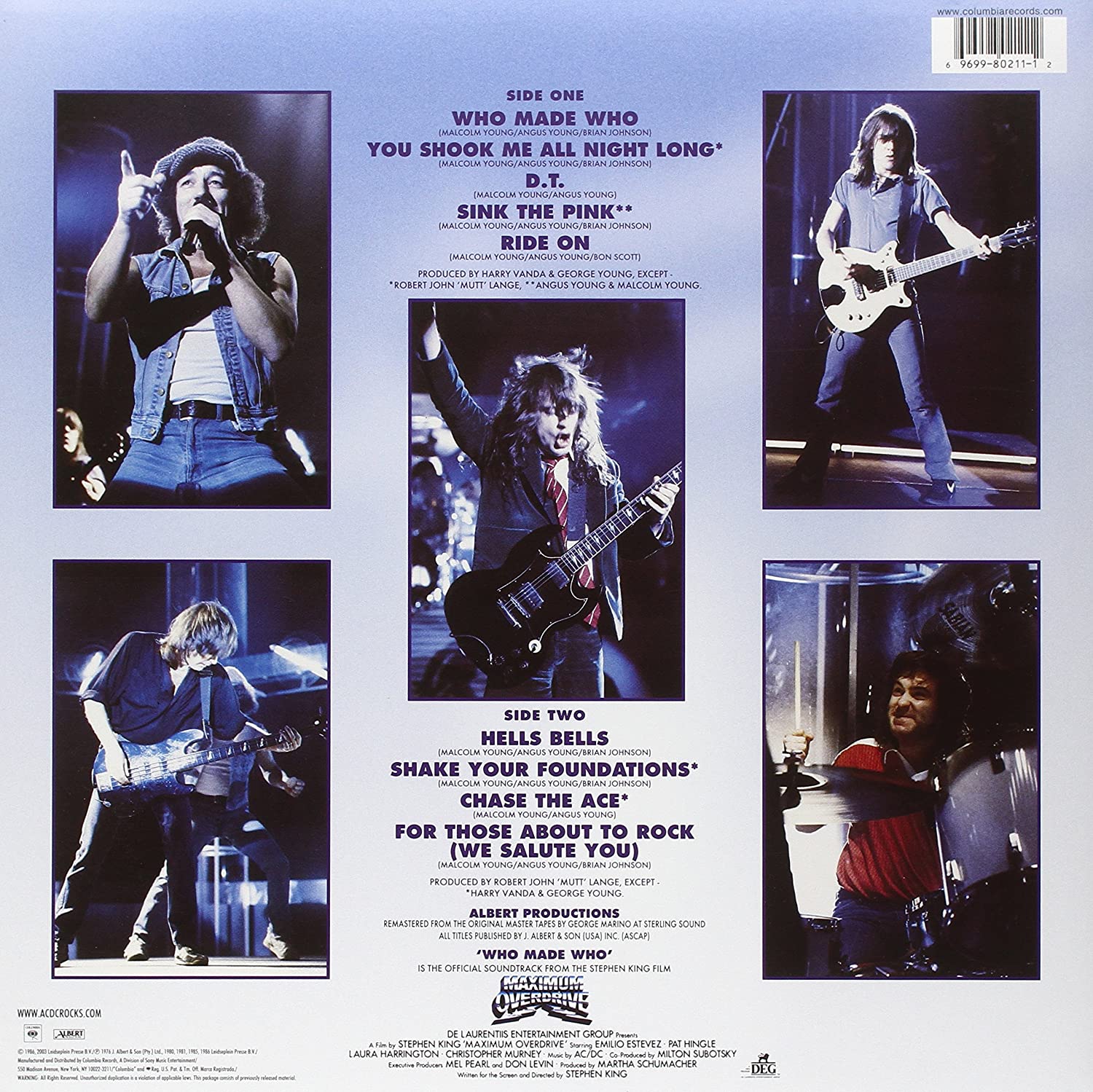 AC/DC - Who Made Who (Remastered, 180 Gram) (LP) - Joco Records