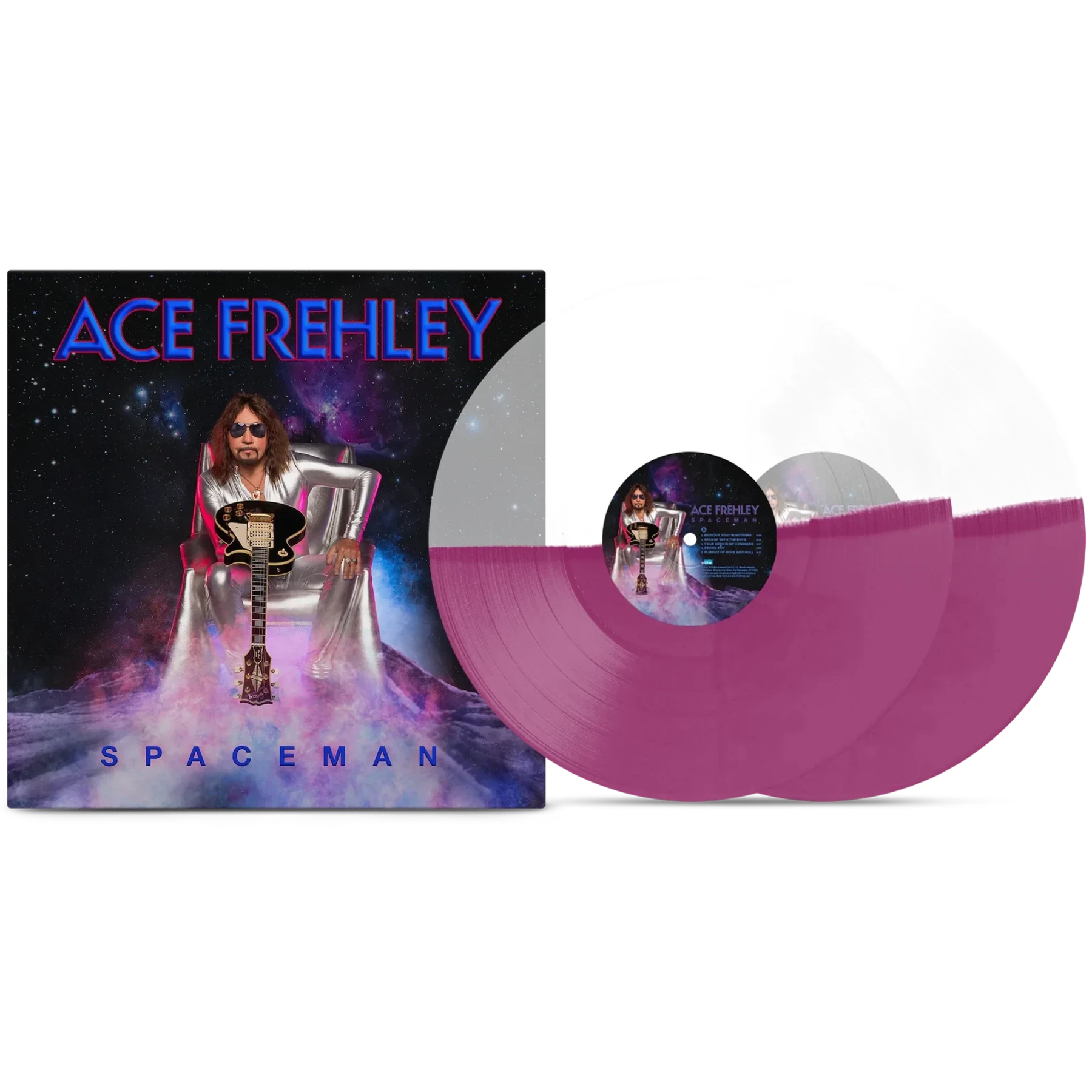 Ace Frehley - Spaceman (Limited Edition, Clear & Grape Vinyl) (2 LP) - Joco Records