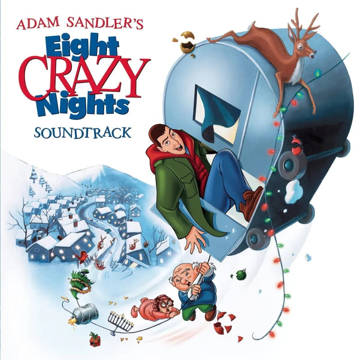 Adam Sandler - Eight Crazy Nights (Original Motion Picture Soundtrack) (Limited Edition, "Blue-In-Whitey" Color Vinyl) (Vinyl) - Joco Records
