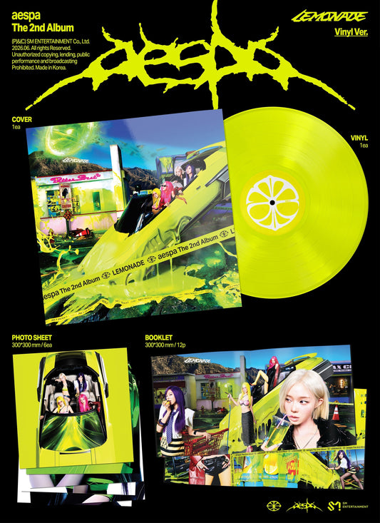 aespa - The 2Nd Album ‘Lemonade’ (Neon Yellow Vinyl)