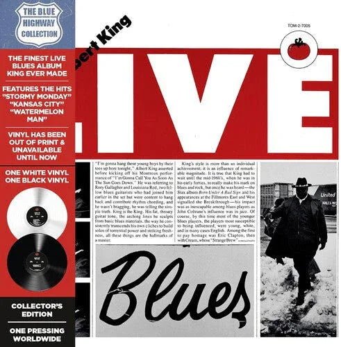 Albert King - Albert Live (Deluxe Edition, Limited Edition, Remastered, White Vinyl) (2 LP) - Joco Records